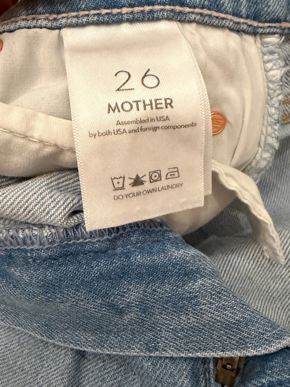 MOTHER Light Blue Doozy High-Rise Flare Jeans - Picture 5 of 8